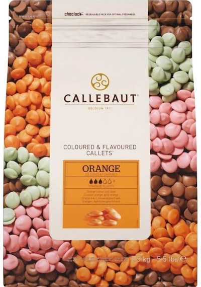 Callebaut Portakallı Drop Çikolata 2,5 Kg