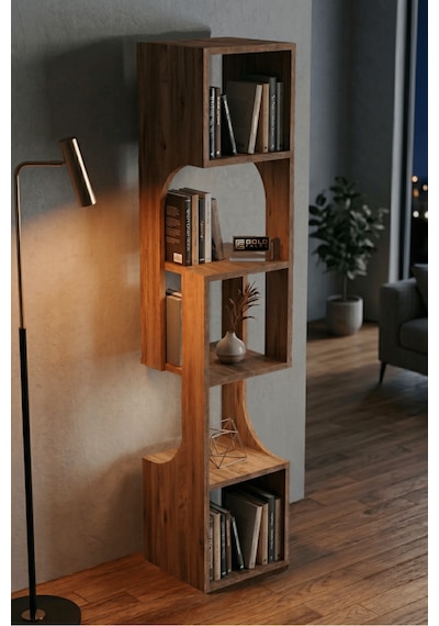 Reyo Falez Kitaplık Ahşap Dekoratif Raf 5 Katlı Modern Çok Amaçlı Kitaplık Salon Ofis Kitaplığı - Atlantik Çam 7066 Reyo Falez Kitaplık Ahşap Dekoratif Raf 5 Katlı Modern Çok Amaçlı Kitaplık Salon Ofis Kitaplığı - Atlantik Çam 7066