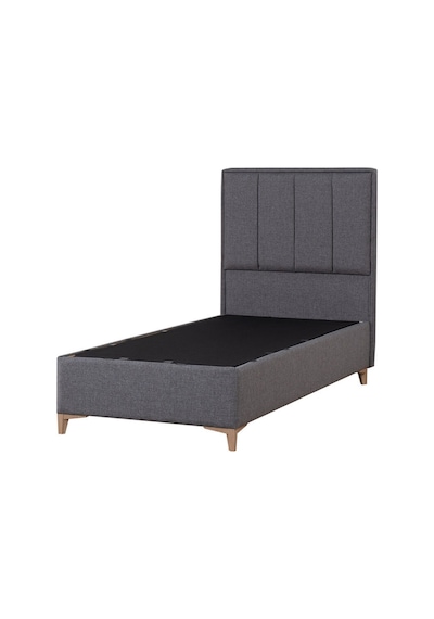 Kilim Mobilya Gold Therapy Sandıklı Baza Ve Başlık Seti Antrasit ( Yatak Dahil Değildir ) 090x190 Antrasit