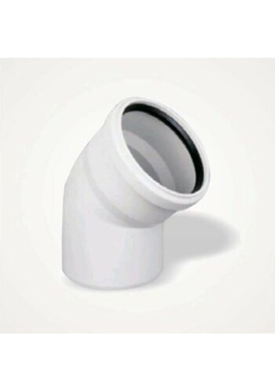 50x45 Açık Dirsek Pvc Pis Su 5 Adet