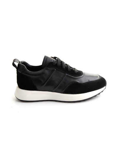 Bambi Siyah Napa Hakiki Deri Erkek Sneaker E01774057943