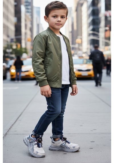 Marco Kids 05-26y516 Bej Lacivert Ortopedik Günlük Erkek Çocuk Spor Ayakkabı Lacivert