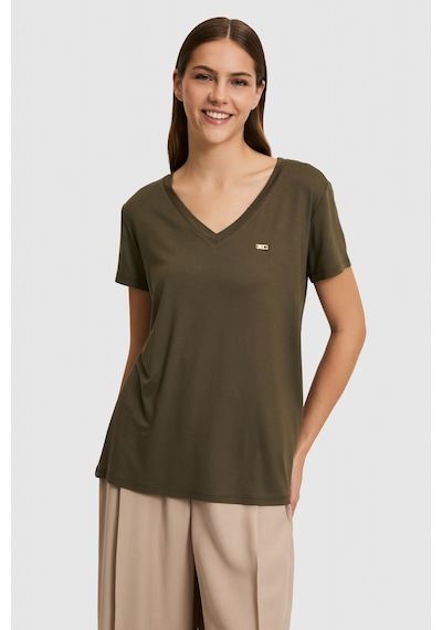 U.S. Polo Assn. U.s. Polo Assn. Kadın Koyu Haki Tişört Basic 50323448-vr111