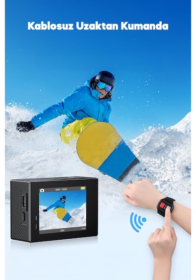 Akaso Brave 4 20 MP 170° 4K Wifi Aksiyon Kamerası