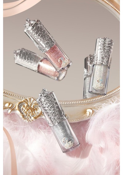 Flower Knows Swan Ballet Liquid Eyeshadow Blossom Işıltılı Göz Farı 05 Cracking Crystal 4