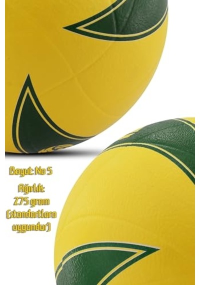 Voleybol Topu Pompalı Dahil Set Kauçuk Beta Dikişsiz Yekpare Üretim Açık Gri
