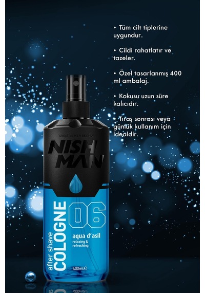 Tıraş Sonrası Kolonya - Aqua D Asil No.6 Special Edition - 400 Ml