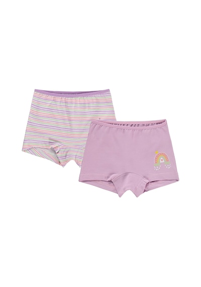 Civil Girls Civil Kız Çocuk Unicorn Kız Çocuk 2'li Boxer Likralı Süprem Baskılı Okul Kreş Ve Günlük Kullanım Çok Renkli