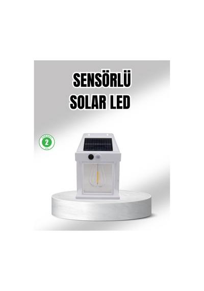 Güneş Enerjili Dış Mekan Sensörlü Duvar Lambası Ip65 Su Geçirmez Mercan-çok Renkli