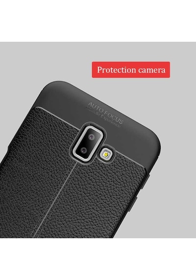 Samsung Galaxy Uyumlu J6 Plus Kilif Deri Tarzi Niss Silikon Case 389468114