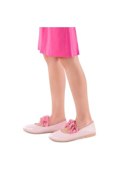 Kiko Kids Rugan Kız Çocuk Babet Ayakkabı Arç 02 Pudra