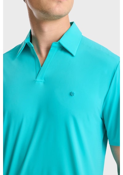 Isaora Logolu Regular Fit Kapamasız Polo Erkek Polo Isr3201 Turq Turkuaz