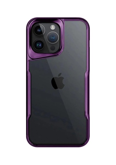 Apple İphone 15 Pro Max Kılıf Boyi Silikon Kapak - Derin Mor