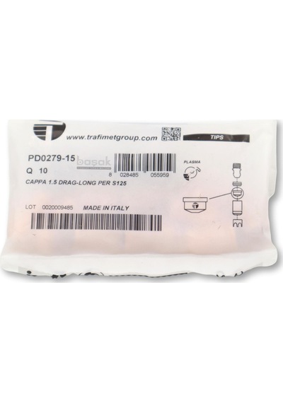 Trafimet S 125 1,5mm Uzun Plazma Kesim Memesi Pd0279-15