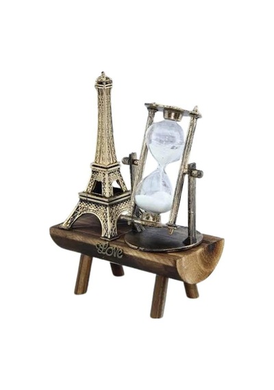 Paris Eyfel Kulesi Hediyelik Eyfel Retro Kum Saati Dekoratif Eşya Şeffaf