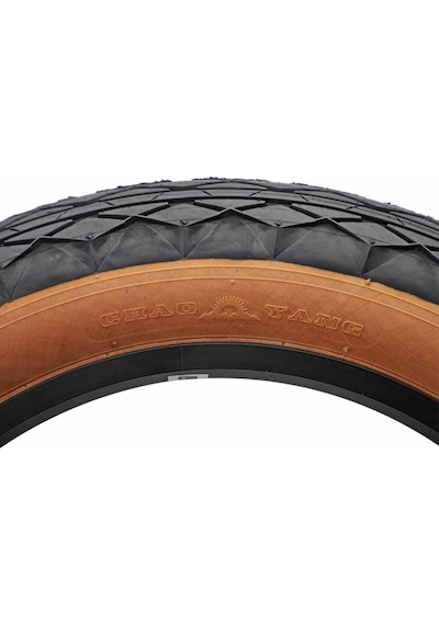 Chaoyang 20x4.00 3mm Zırhlı Fat Bike Bisiklet Lastiği Amber