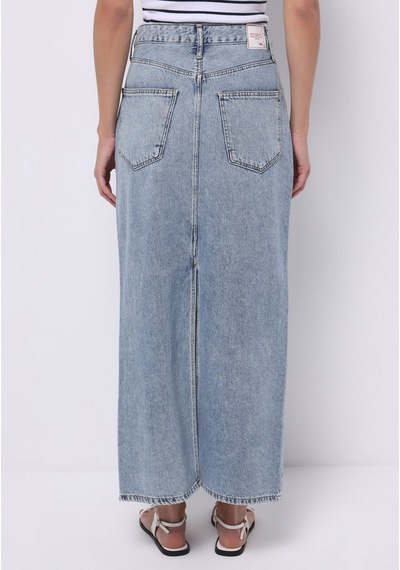 Colin's Colins Slim Fit Düz Fermuarlı Kadın Açik Mavi Etek Cl1075465 Q1.v1 Dn44404 Denim