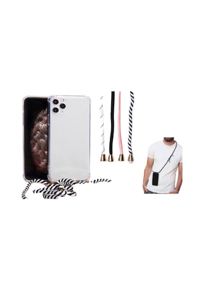 Huawei P Smart 2018 Boyun Askili Ipli Seffaf Kilif 468014422