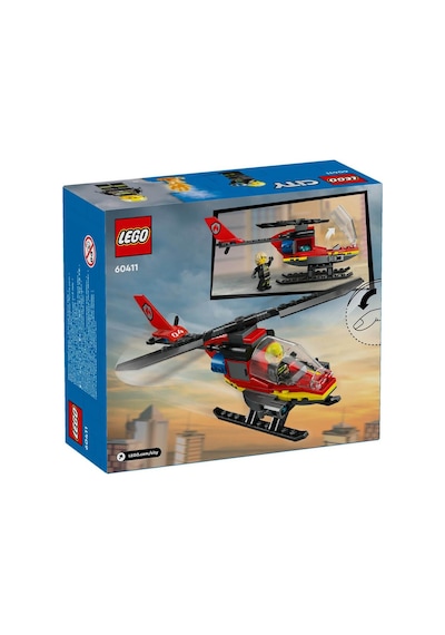 Lego City 60411 Fire Rescue Helicopter