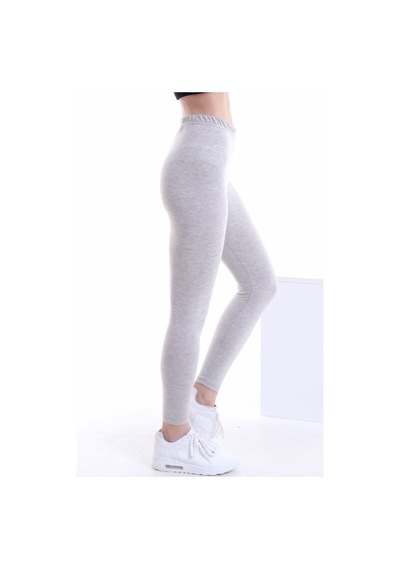Self Clothing Kadın Flamlı Açık Gri Penye Kumaş Tayt Yüksek Bel Slf1291Gri Self Clothing Kadın Flamlı Açık Gri Penye Kumaş Tayt Yüksek Bel Slf1291Gri