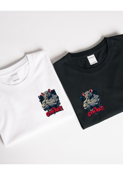 Penguen Blinders Tasarımlı Baskılı T-shirt Beyaz