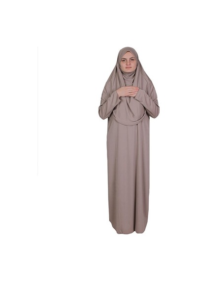 Zehranaz Namaz Elbisesi Vizon Fermuarsız Namaz Elbisesi (545585159) Vizon