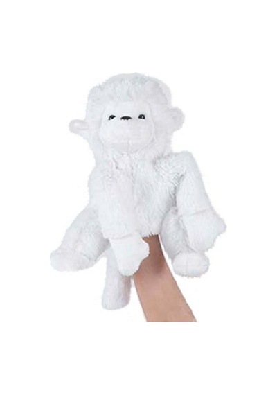 Kukla Maymun Beyaz Yumoş 34 Cm