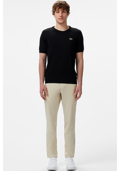 Lacoste Men's Regular Fit Short Sleeve Crew Neck Knit Sweater Erkek Bisiklet Yaka Triko Tişört Siyah Siyah Lacoste Men's Regular Fit Short Sleeve Crew Neck Knit Sweater Erkek Bisiklet Yaka Triko Tişört Siyah Siyah