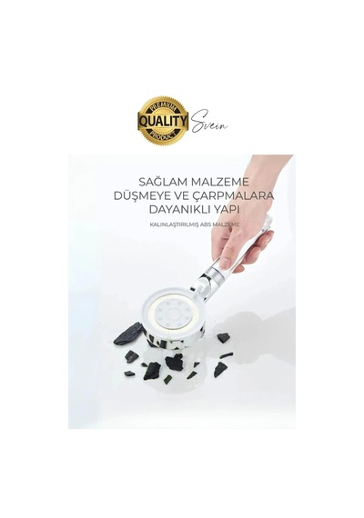 Premium 5 Fonksiyonlu Filtreli Değişebilen Masajlı Yüksek Basınçlı Arıtmalı Banyo Duş Telefonu Standart Diğer