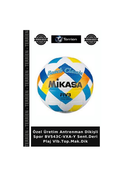 Özel Üretim Antrenman Dikişli Spor Bv543c-vxa-y Sent.deri Plaj Vlb.top.mak.dik Çok Renkli