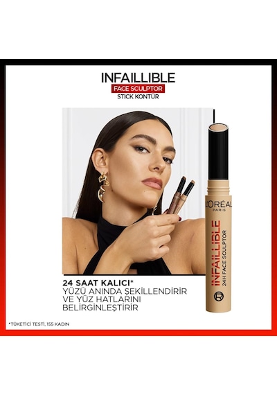 L'oréal Paris Infaillible Face Sculpter Stick Kontür - Fair Light Çok Renkli