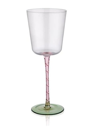 The Mia Pembe&yeşil Kadeh 350 Ml-6'lı Renkli