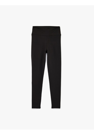 Koton Yüksek Bel Slim Fit Spor Tayt Siyah 6sak40168nk Siyah