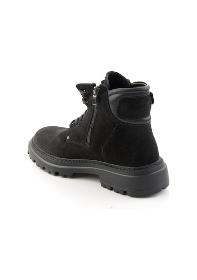 Siyah Nubuk Hakiki Deri Erkek Bot & Bootie E02396025701