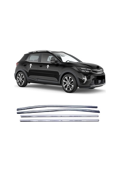 Kia Stonic Krom Cam Çıtası 4 Kapı P.çelik 2018 Sonrası