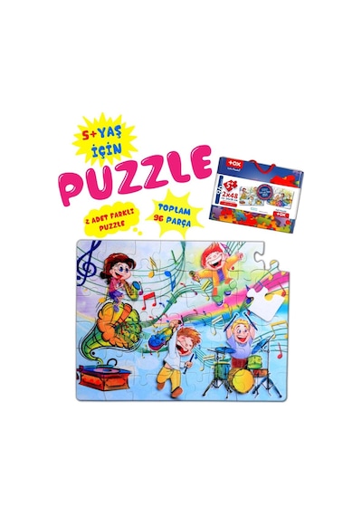 Tox Müzik 5+ Keçe Yapboz 5 Yaş Puzzle T016