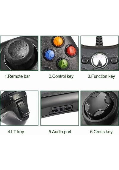 Controller Pc Kablolu Oyun Kolu 2 20m Usb Kablolu Bilgisayar Oyun Kolu Gamepad Joystick Controller Bilgisayar Uyumlu