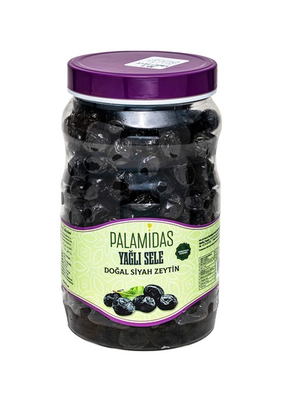 Doğal Yağlı Sele Siyah Zeytin 1000 Gr - Yeni Hasat İnce Kabuklu M Boy