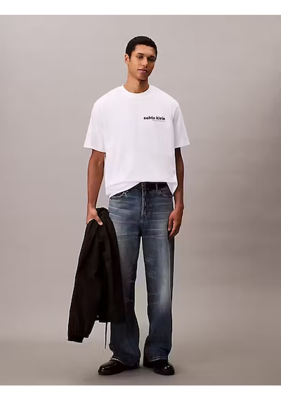 Calvin Klein Erkek Tişört-lv04rc829g Beyaz