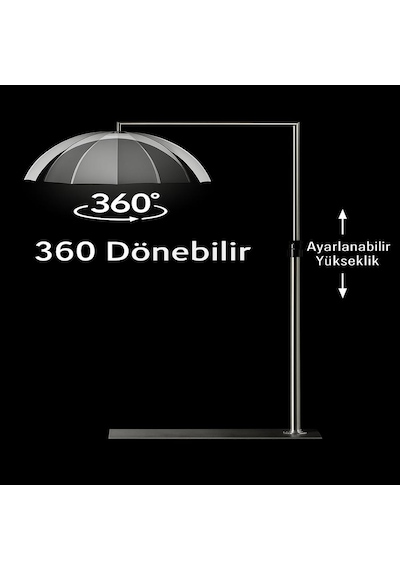 Smayling 28 İnç Profesyonel Sedye Üstü İşlem Ve Bakım Lambası 3000k-6000k Ayarlanabilir Işık 360 Döner Başlık Telefon Tutuculu Güzellik Cilt Bakım İpek Kirpik Dövme