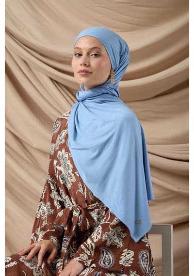 Silk Home Premium Penye Şal 65002-30 Bebe Mavi Çok Renkli
