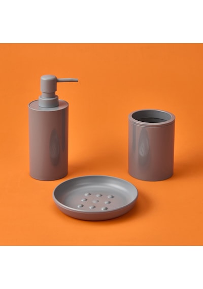 Flores 5'li Banyo Seti - Gri Çok renkli