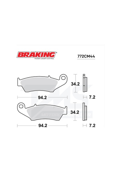 Brakıng 772cm44 Sınter Ön Fren Balatası