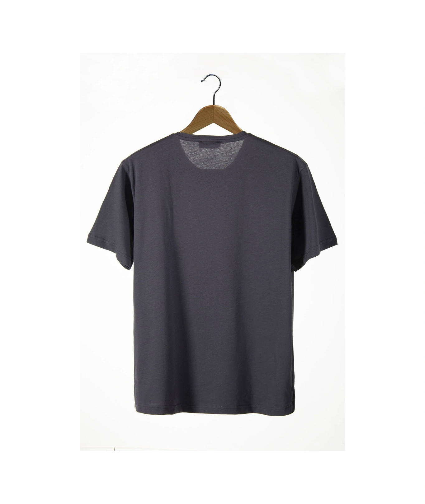 Veaven Unisex Antrasit Önü Atatürk Imza Baskılı Bisiklet Yaka Oversize Pamuklu T-shirt Antrasit