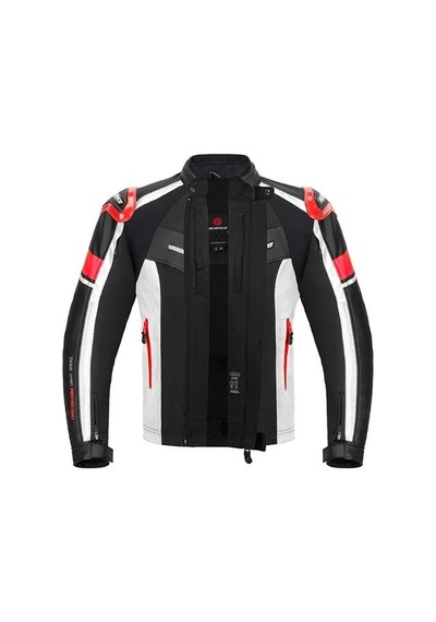 Scoyco Jk152 Motosiklet Montu 4 Mevsim Pu Dayanıklı Kumaş Deri Motorcu Mont Red