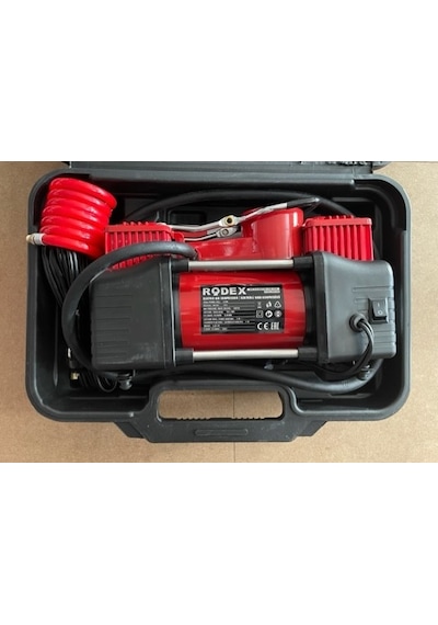 Rodex RDX7304 12 V Mini Araç Kompresörü Güçlü Çift Piston Kompresör