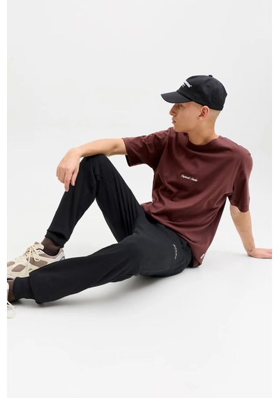 Jack & Jones Erkek Jpstgordon Logo Detaylı Çift Cepli Eşofman Altı 12288641 Siyah Siyah