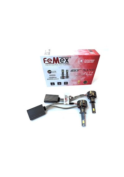 Femex Gt Nano Plus Csp Lumıled Royal Chipset Radyatör Soğutmalı H1 Led Xenon Led Headlight