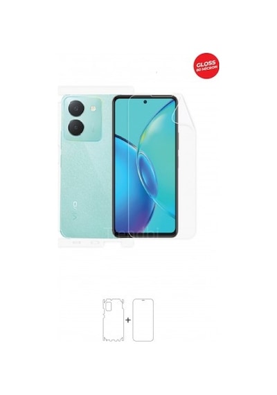 Vivo Y27s Ön, Arka Ve Yan 360 Derece Tam Kaplama Tpu Film