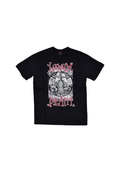 Stoned&Fame Napalm Death Baskılı Unisex %100 Pamuk Siyah T-shirt SIYAH